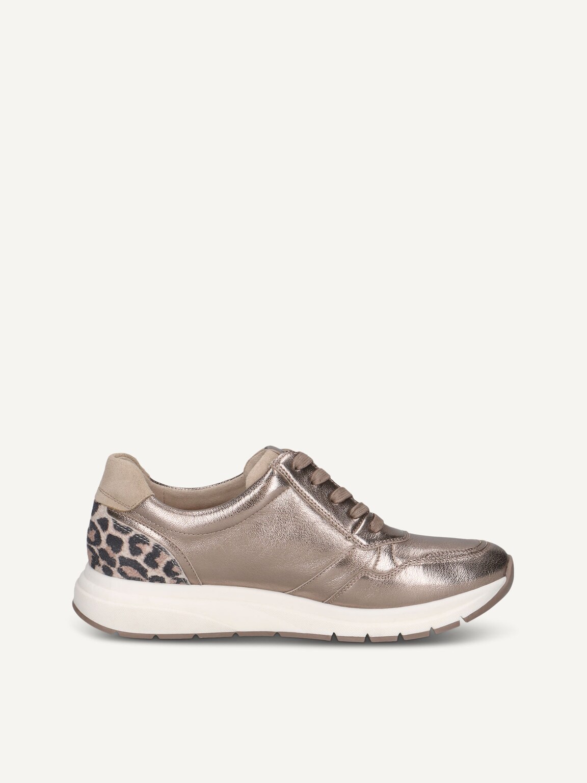Caprice, Leather Sneaker - brown TAUPE MET.COMB, image 3 of 5