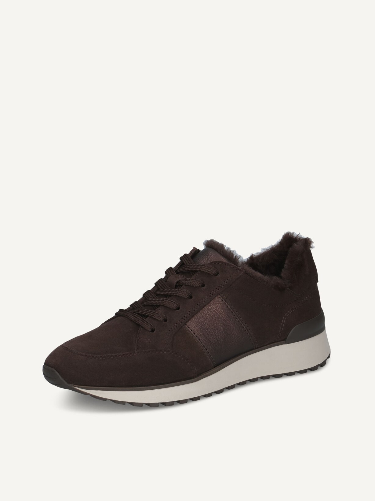 Caprice, Ledersneaker - braun DK BROWN COMB, Bild 2 von 5