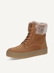 Not selected, Caprice, Bootie - brown warm lining COGNAC SUEDE