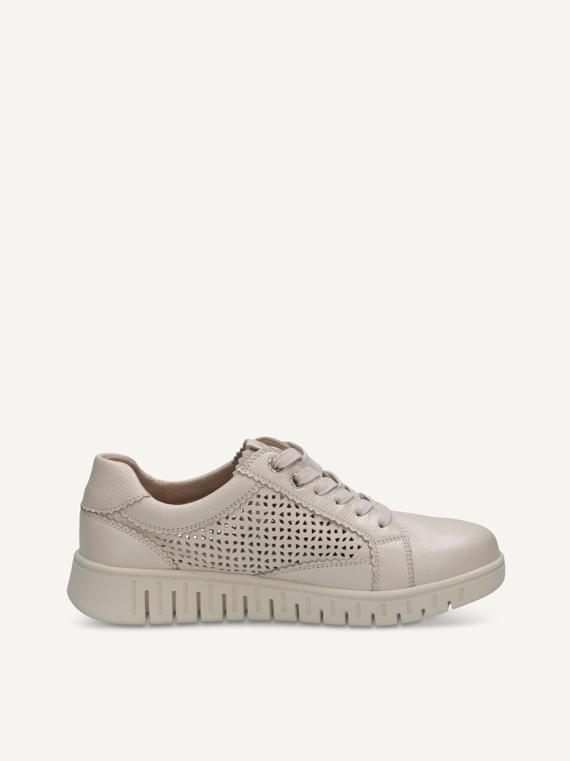 Caprice, Leather Sneaker - white PEARL NAPPA, image 3 of 5