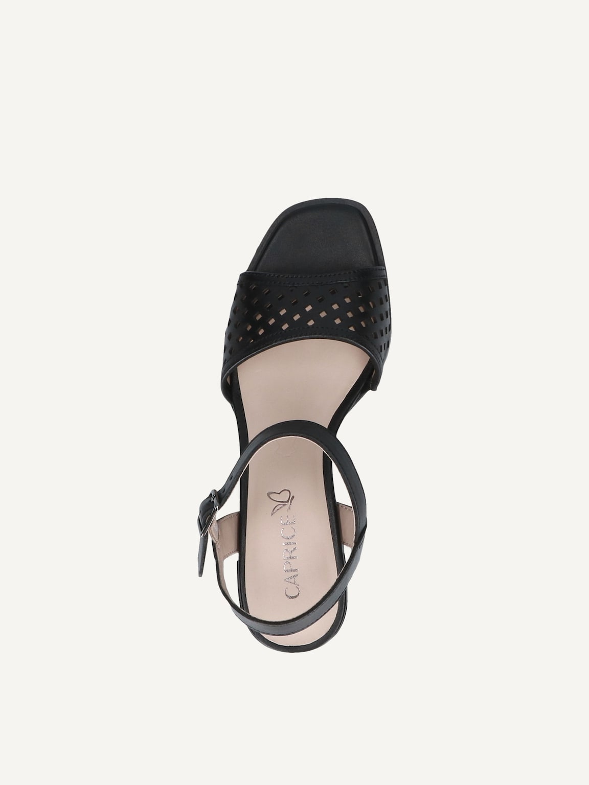 Caprice, Leather Heeled sandal - black BLACK NAPPA, image 5 of 5