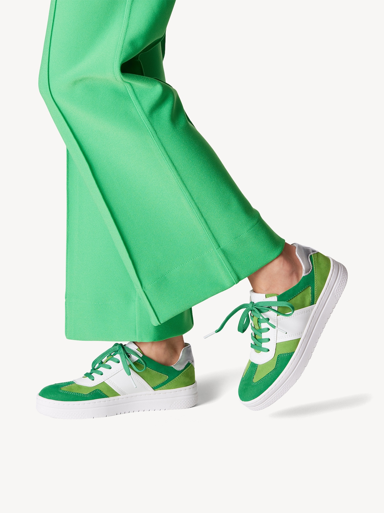 Marco Tozzi, Sneaker - weiß WHITE/GREEN, Bild 2 von 7