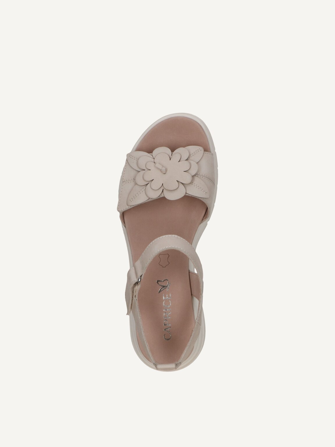 Caprice, Leather Sandal - white SNOW NUBUC, image 6 of 6