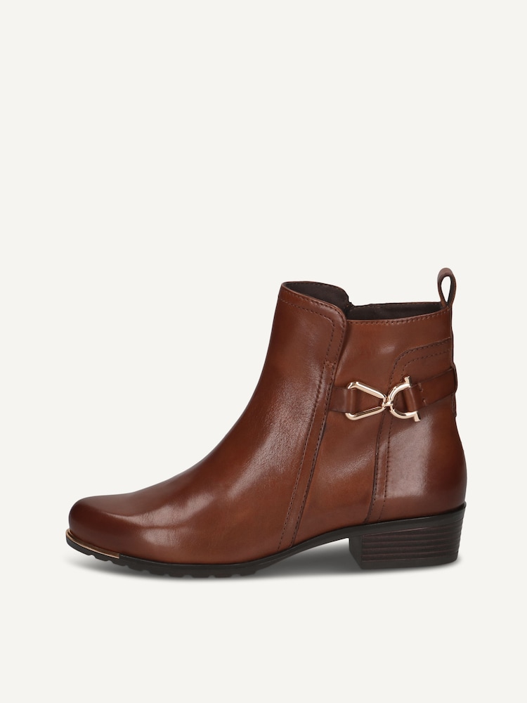 Caprice, Leather Bootie - brown COGNAC NAPPA, image 3 of 6