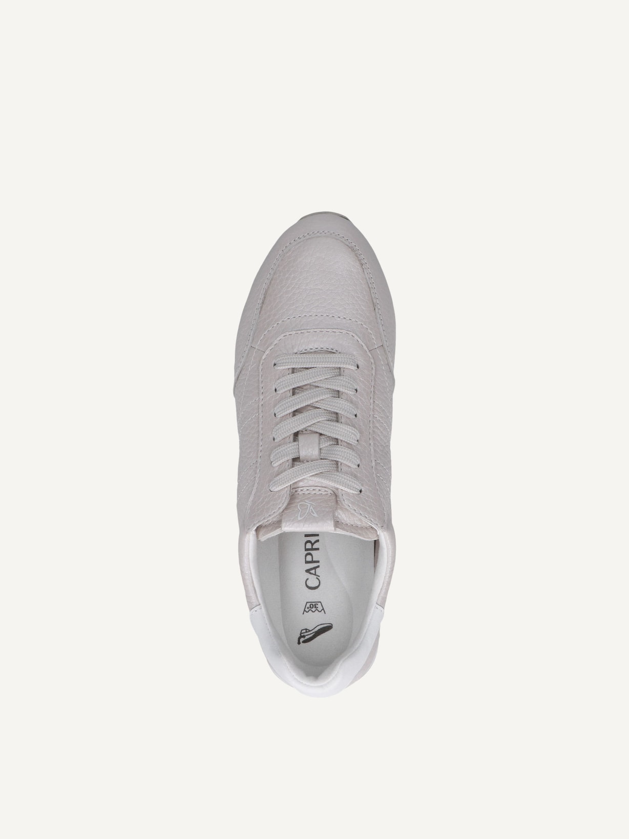 Caprice, Basket en cuir - blanc PEARL DEER COM, image 4 sur 5