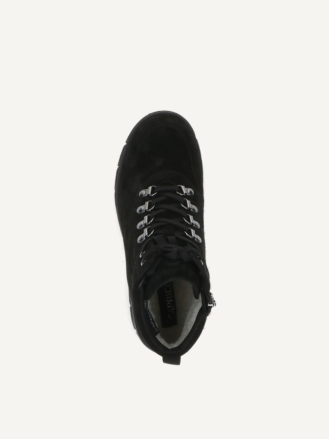Caprice, Leather Bootie - black warm lining BLACK SUEDE, image 6 of 6