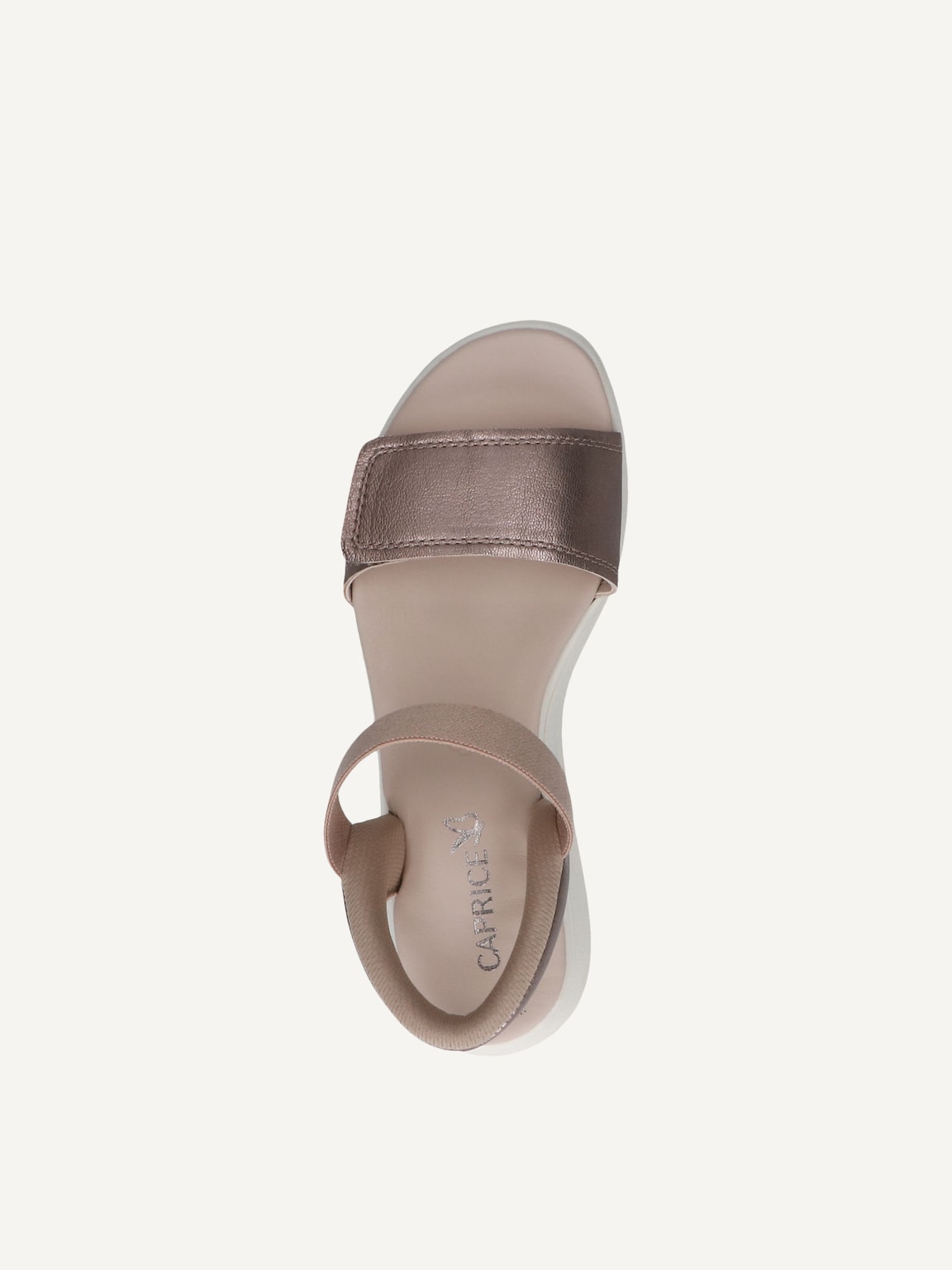 Caprice, Leather Sandal - brown TAUPE METALLIC, image 5 of 5