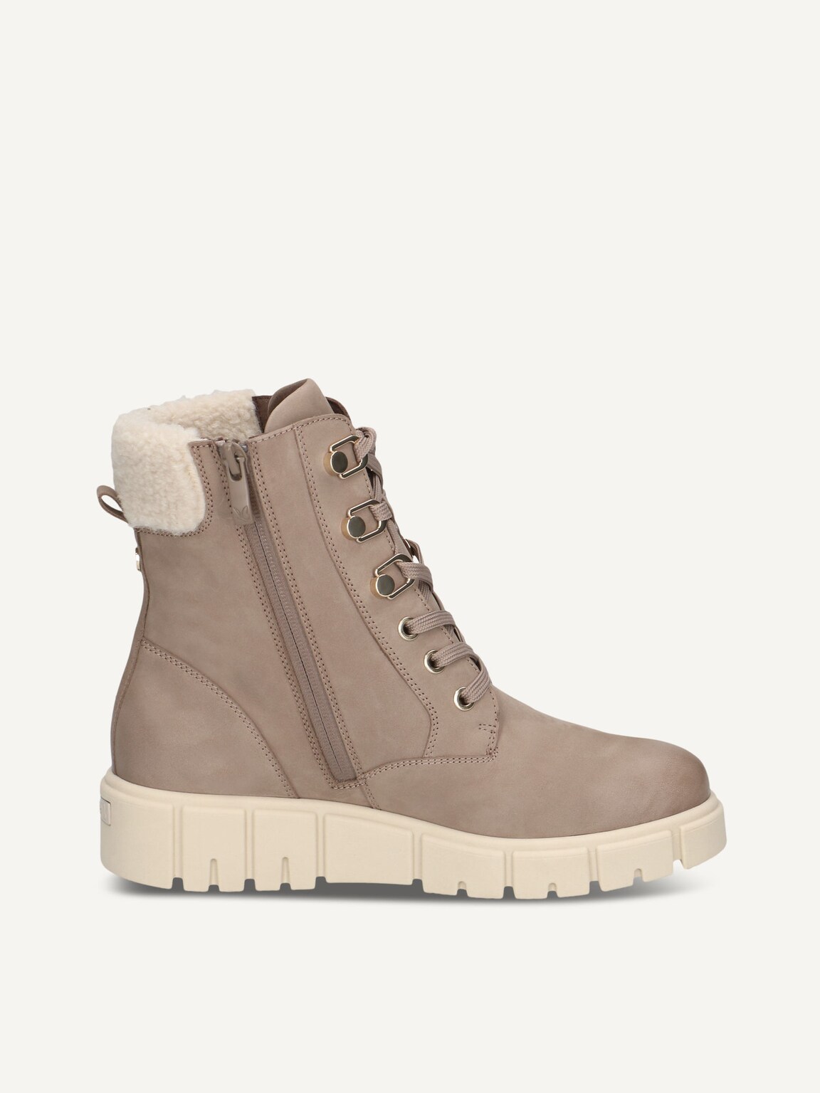 Caprice, Bootie - brown warm lining MUD NUBUC, image 3 of 5