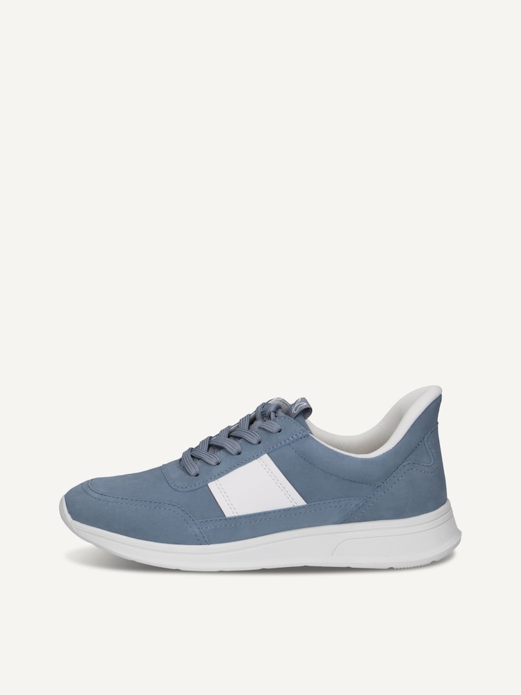 Caprice, Leather Sneaker - black WHITE/LT.BLUE, image 3 of 6