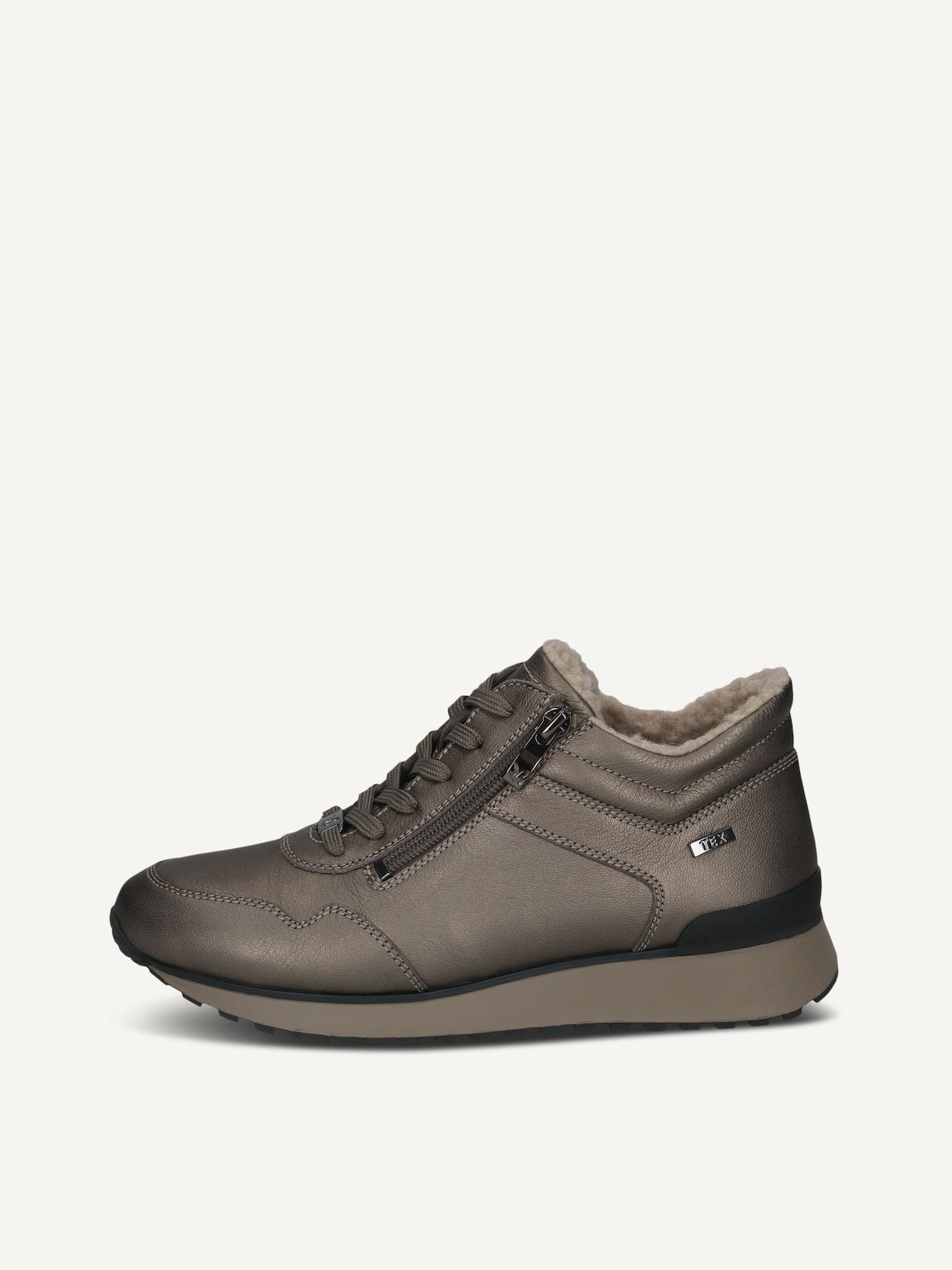 Caprice, Ledersneaker - metallic Warmfutter PIOMBO METAL, Bild 1 von 5