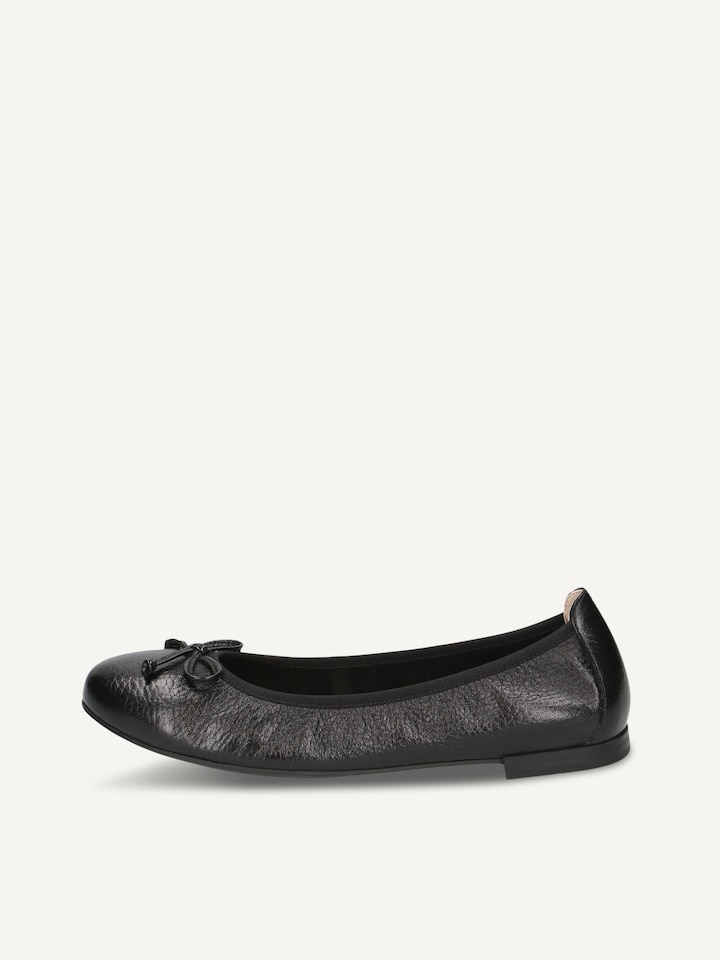 Caprice, Ballerine en cuir - noir BLACK DEER