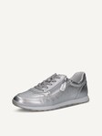 Not selected, Caprice, Leather Sneaker - metallic SILVER METAL.