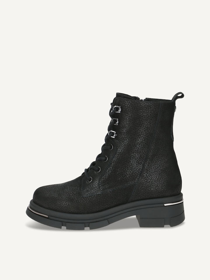 Caprice, Bottine en cuir - noir BLACK NUBUC