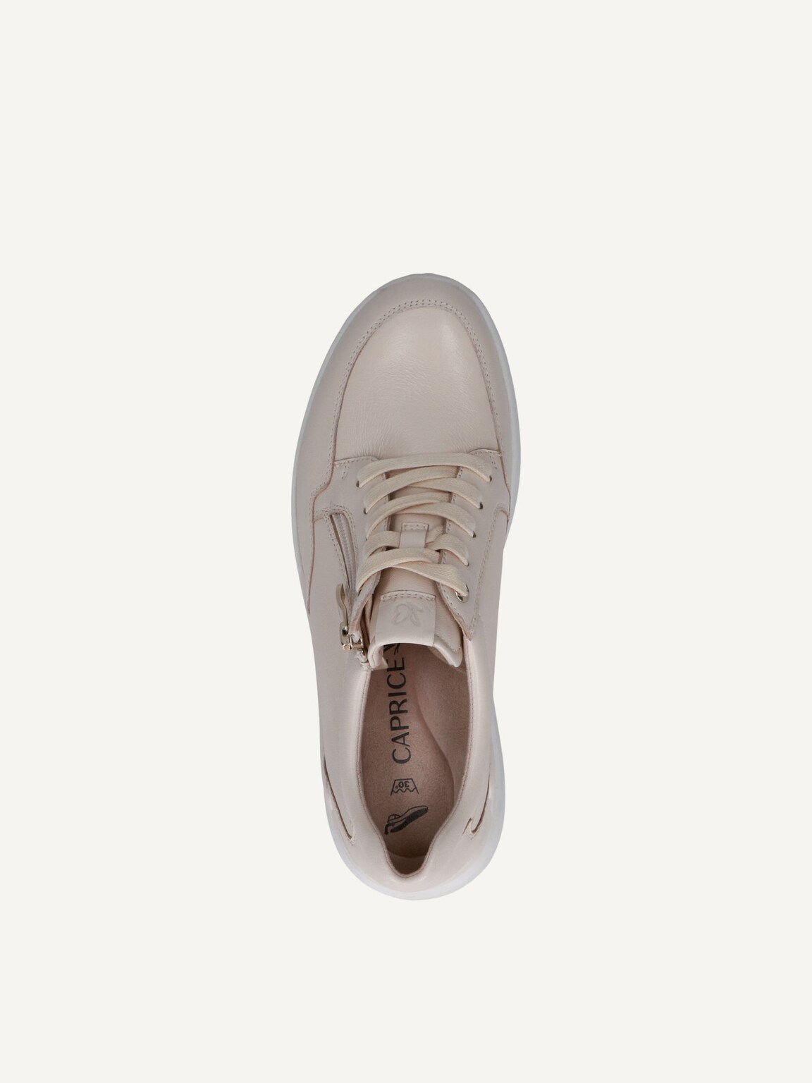 Caprice, Leather Sneaker - beige CREAM NAPPA, image 5 of 5