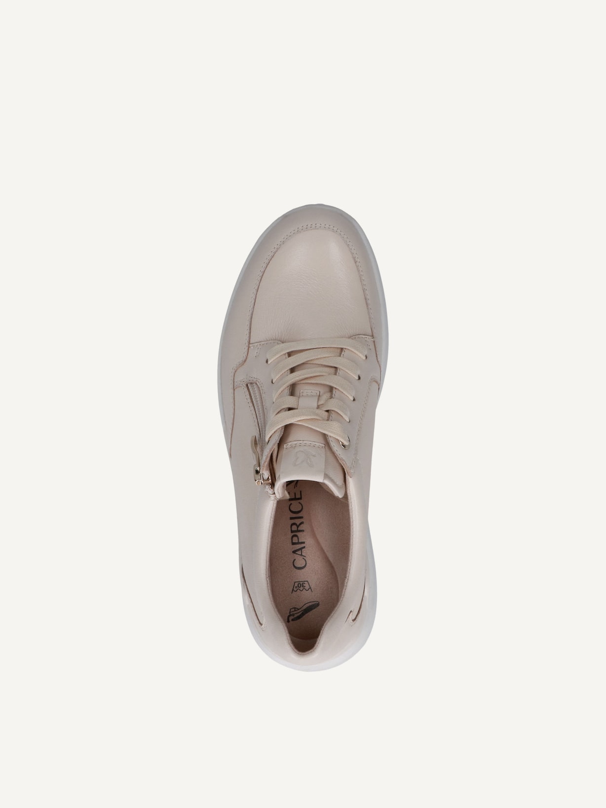 Caprice, Basket en cuir - beige CREAM NAPPA, image 4 sur 5