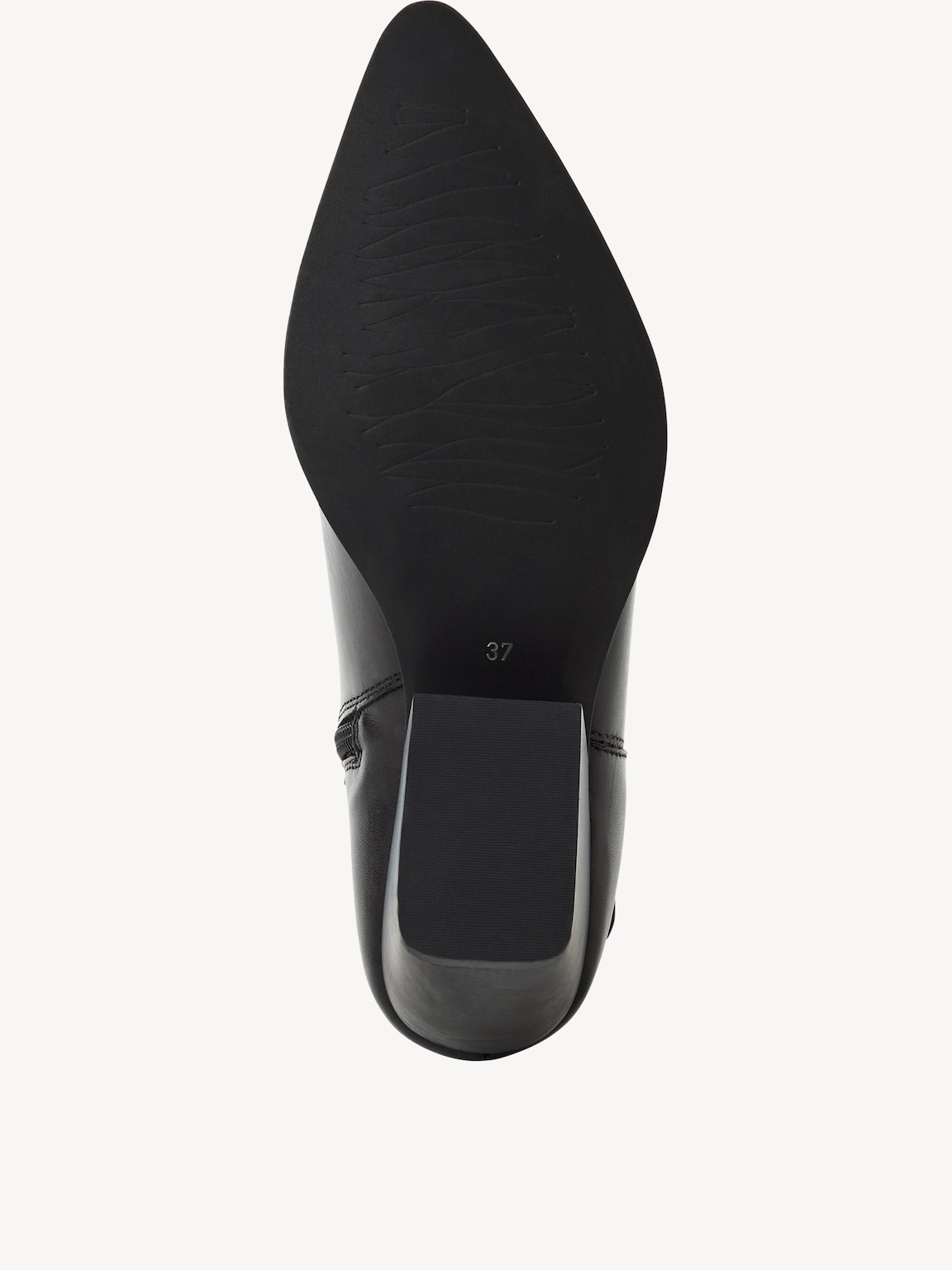 Marco Tozzi, Leather Bootie - black, BLACK, Image 4 of 6