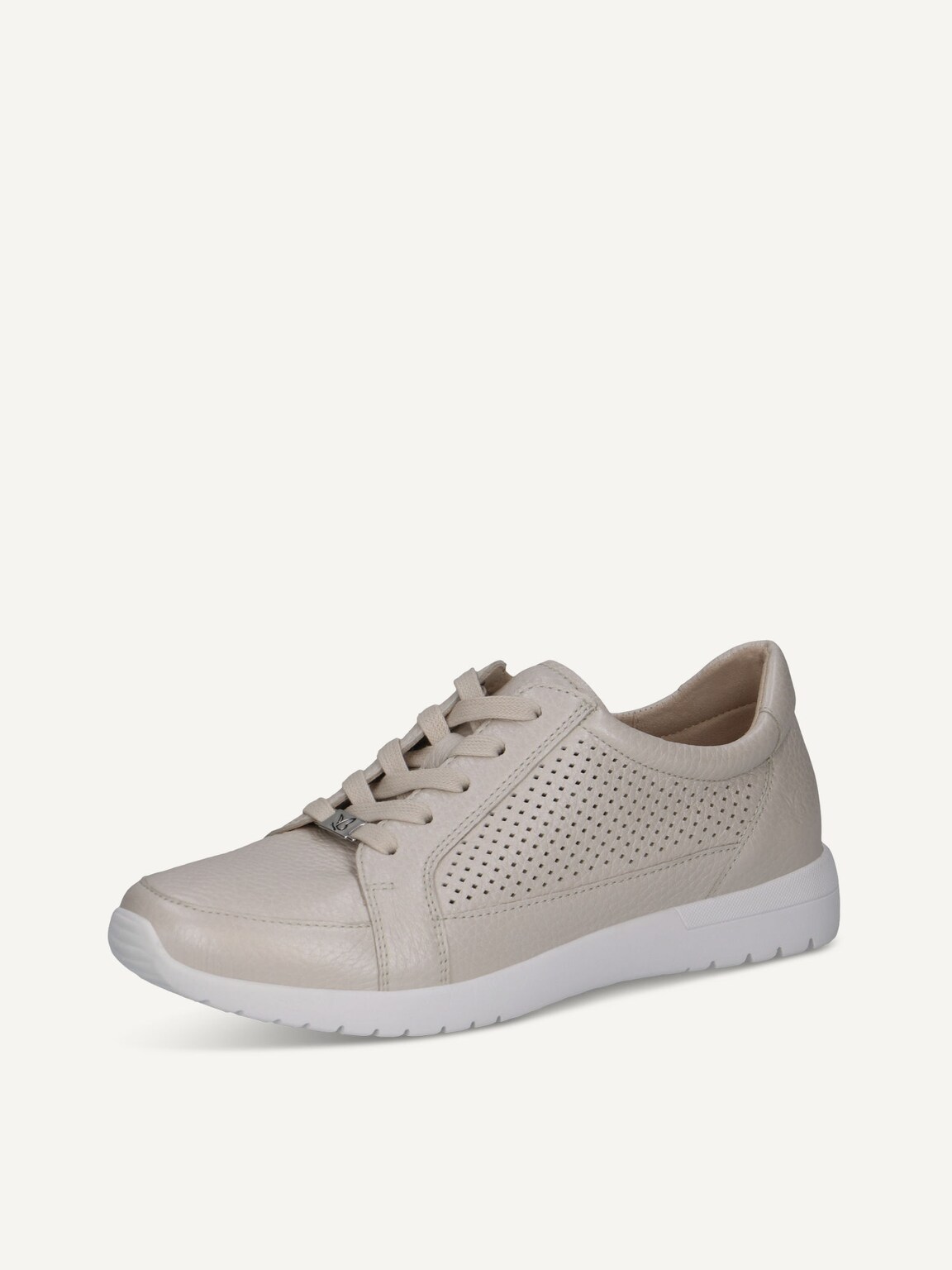Caprice, Leather Sneaker - white PEARL PER.DEER, image 1 of 5